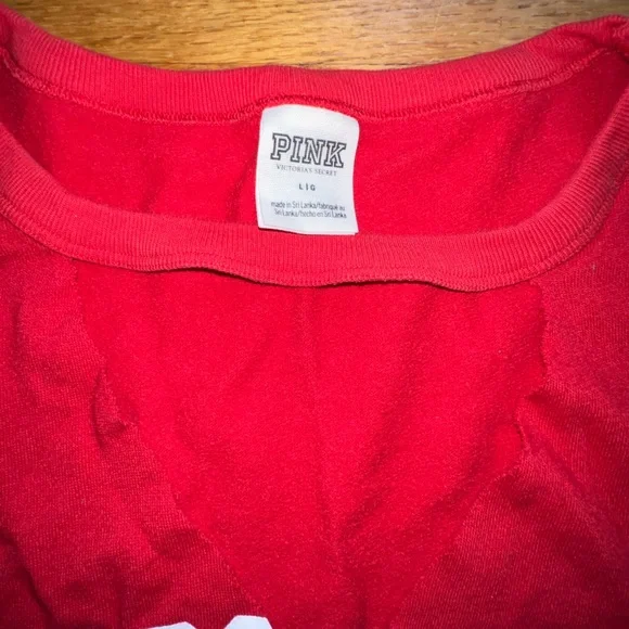 PINK Victoria Secret Cropped Sweatshirt - Picture 2 of 6